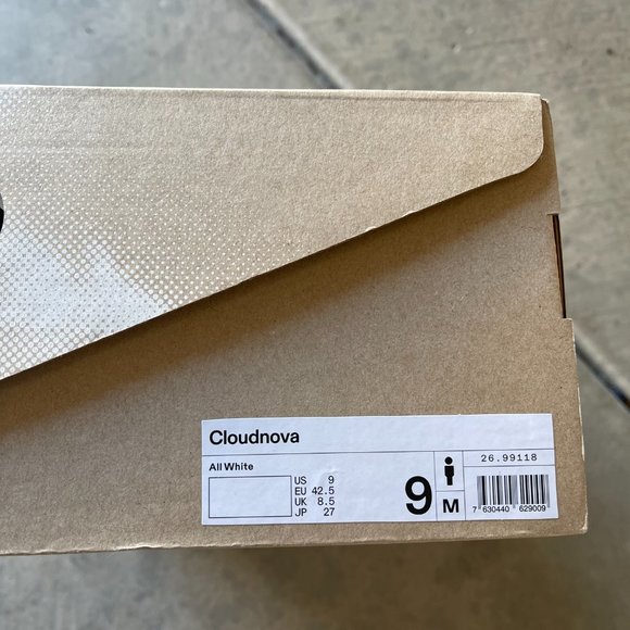 On Cloudnova in All White Size 9 US New In Box main image 14